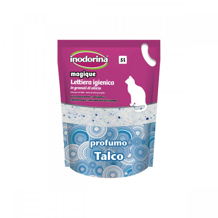 Cat Litter Inodorina Magique Talco Talcum Powder 5 L