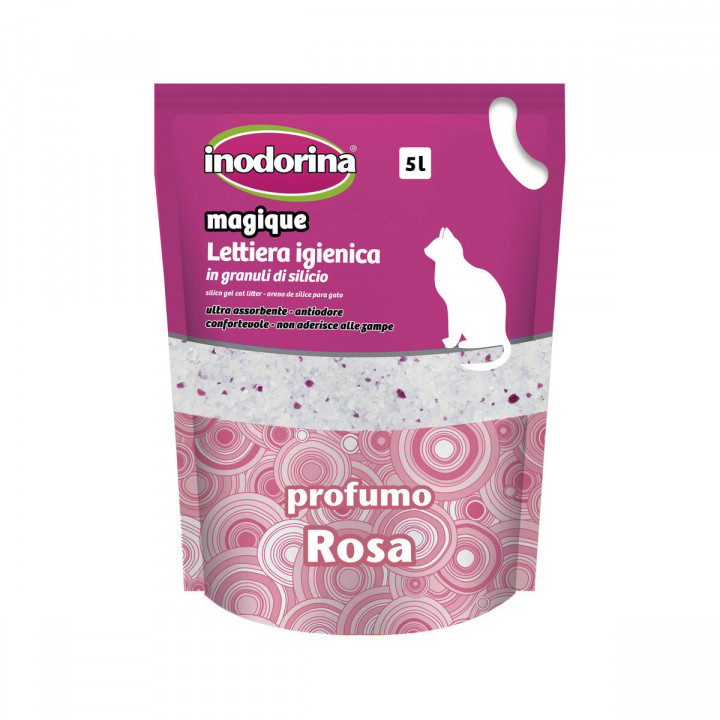 Katzenstreu Inodorina MAGIQUE ROSE Rosen 5 L