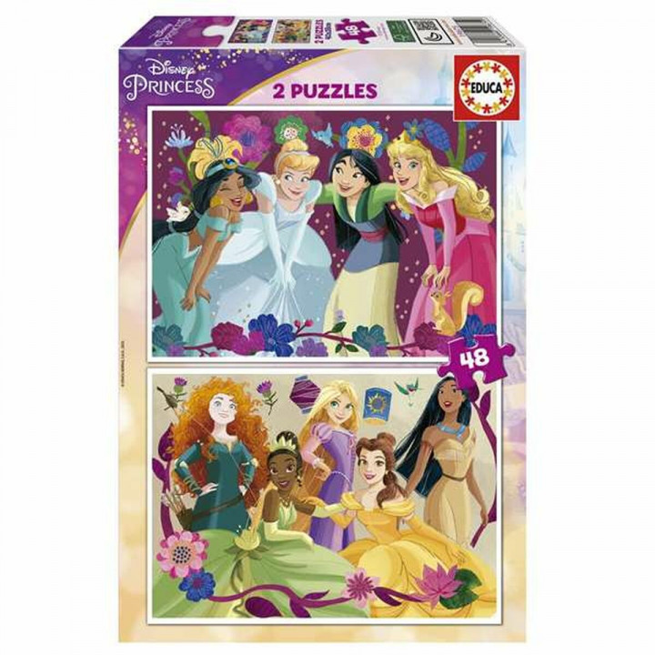 Puzzel Educa Disney Princess 2 x 48