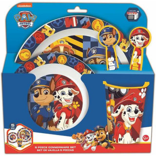 Set de vaisselle pour enfants The Paw Patrol Boy Rescue Pups 5 Pièces