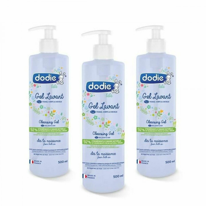 Gel de douche Dodie 500 ml 3 Pièces (3 Unités)