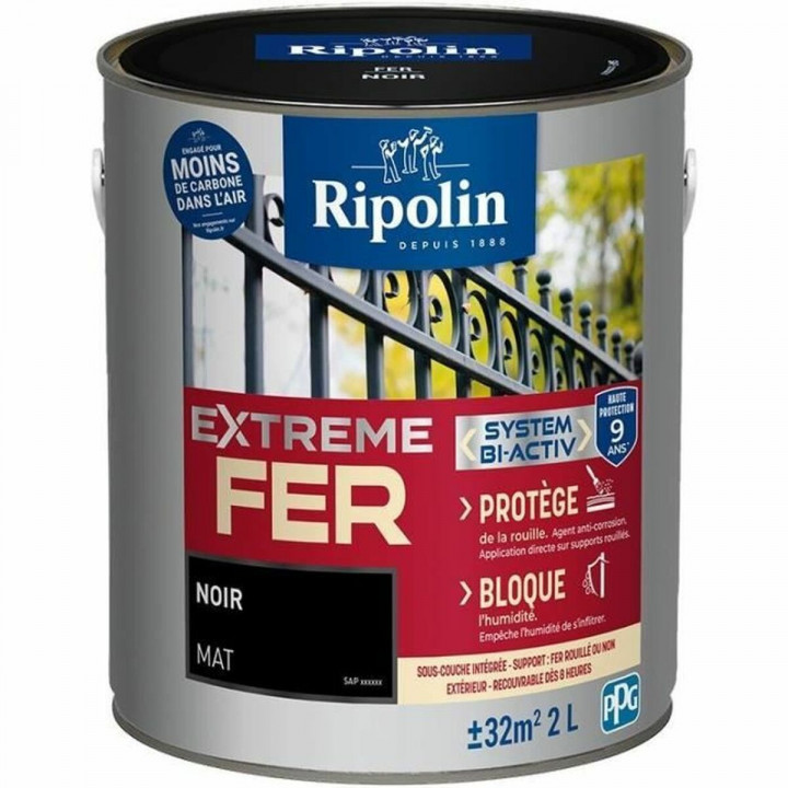 Farbe Ripolin 395991 noir Mattierend 2 L