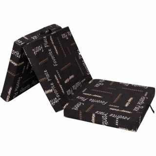 Garden sofa Black 190 x 70 x 9 cm