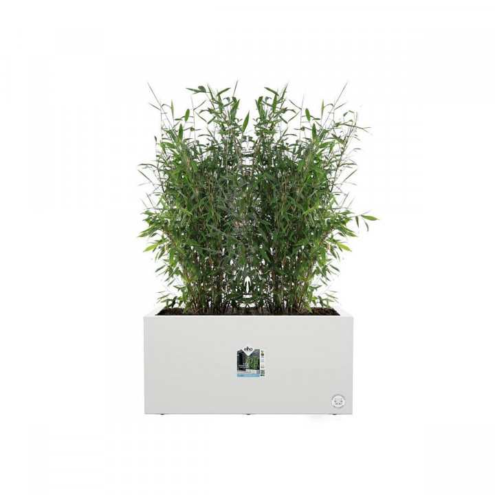 Bloempot Elho 59 x 30 x 29 cm Wit Plastic Rechthoekig Modern
