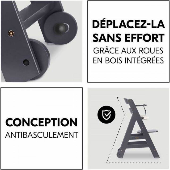 Hochstuhl Hauck Braun Dunkelgrau