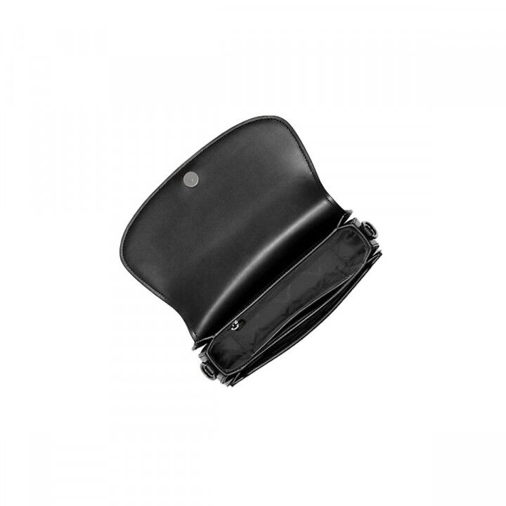 Borsa a Tracolla Michael Kors Mila Nero 25 x 14 x 6 cm