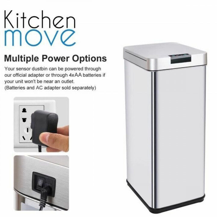 Poubelle Kitchen Move Gris 50 L