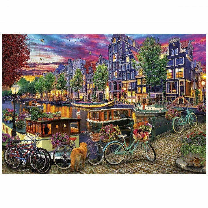 Puzzle Educa Bicicletas en Ámsterdam 6000 Piezas