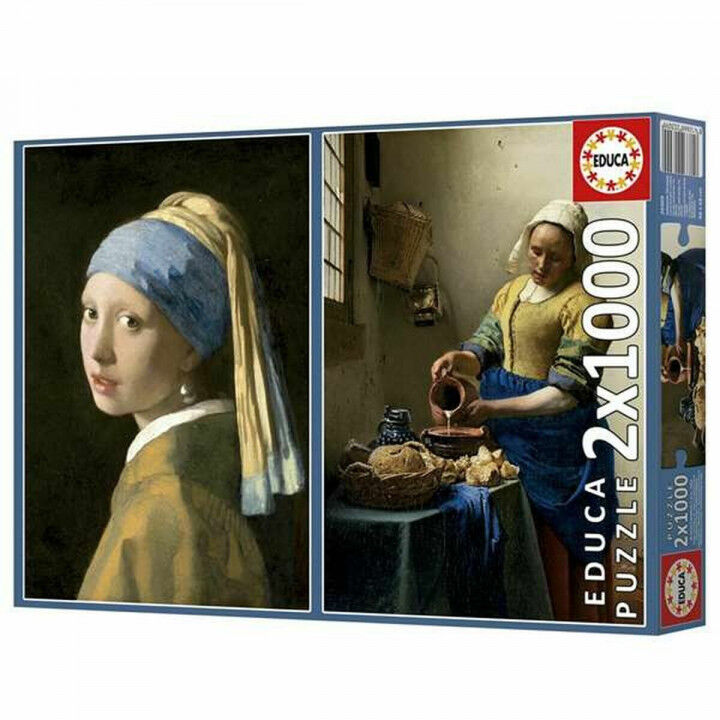 Puzzle Educa Vermeer 1000 Pièces (2 Unités)