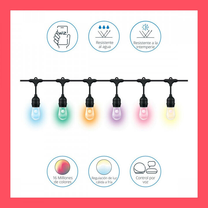 Guirnalda de Luces LED Wiz   Multicolor 8 W