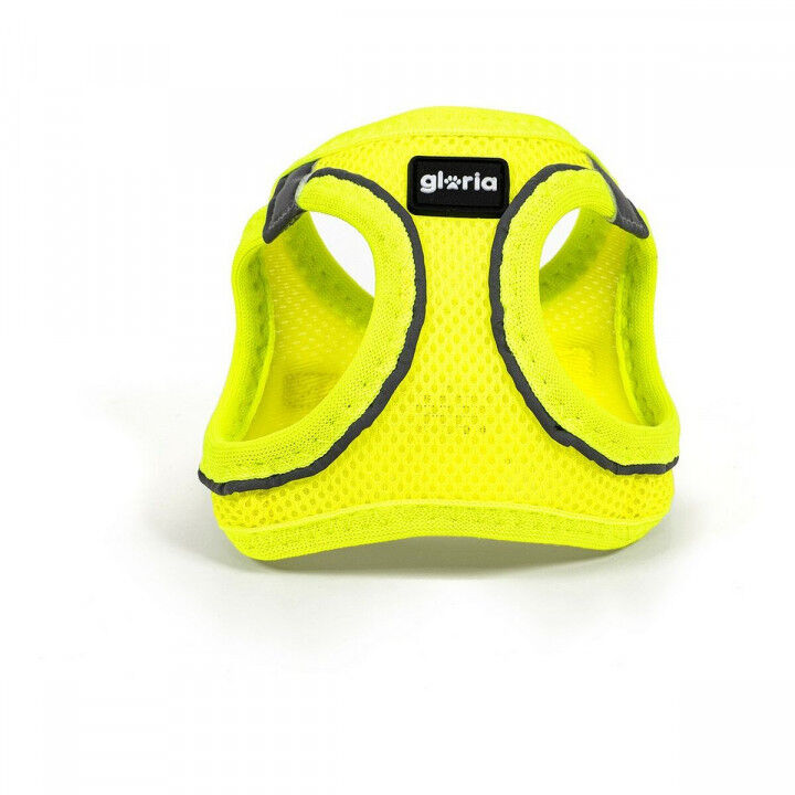 Dog Harness Gloria Air Mesh Trek Star Adjustable Yellow L (33,4-35 cm)