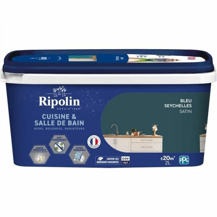 Peinture d'Apprêt Ripolin Bleu Satiné 2 L