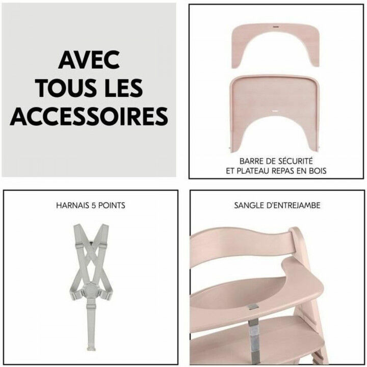 Chaise haute Hauck Gris