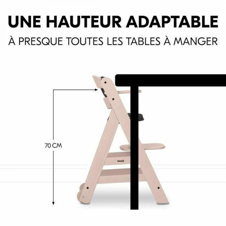 Chaise haute Hauck Gris