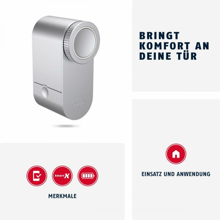 Smart Lock ABUS LOXERIS One CFA4100 S Grey Metal 17 x 9 x 29 cm