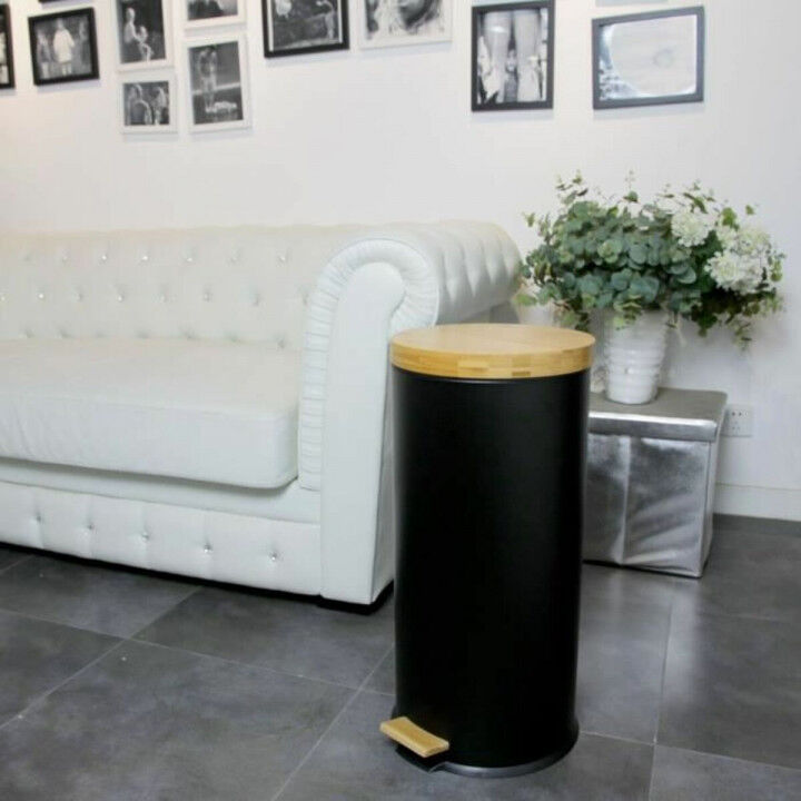 Prullenbak Kitchen Move   Zwart Mat zwart 30 L