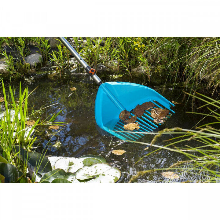 Rake for Collecting Leaves Gardena Combisystem 3-in-1 Turquoise