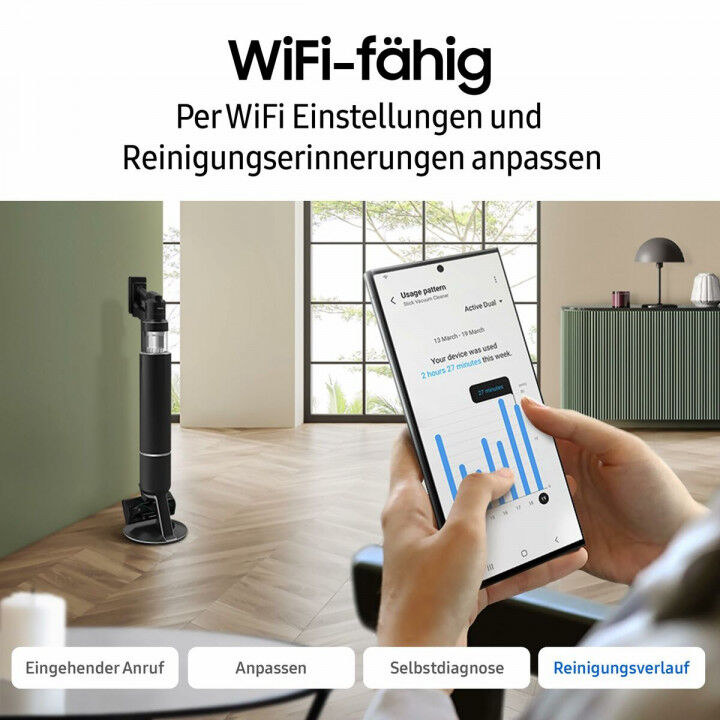 Steelstofzuiger Samsung AI Jet PetPRO 770 W