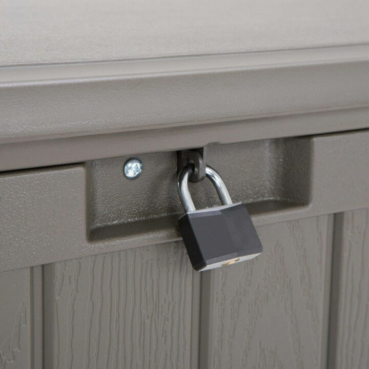 Cassapanca da esterno Lifetime Marrone 440 L Plastica 127 x 64 x 67 cm