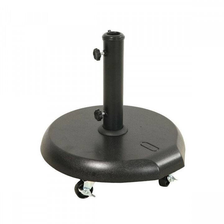 Base for beach umbrella Black With wheels