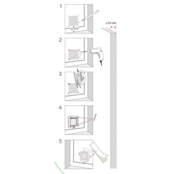 Gatera Trixie Blanco Plástico
