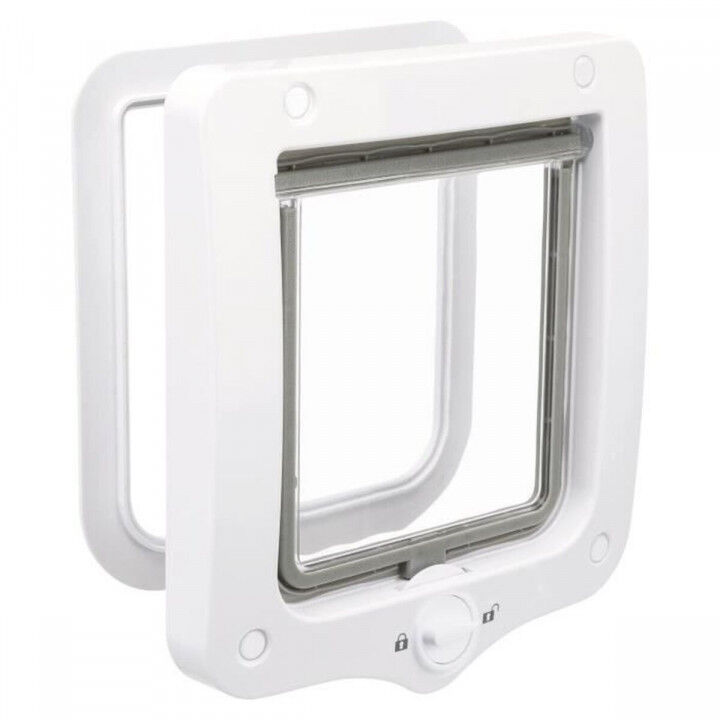 Cat Flap Trixie White Plastic
