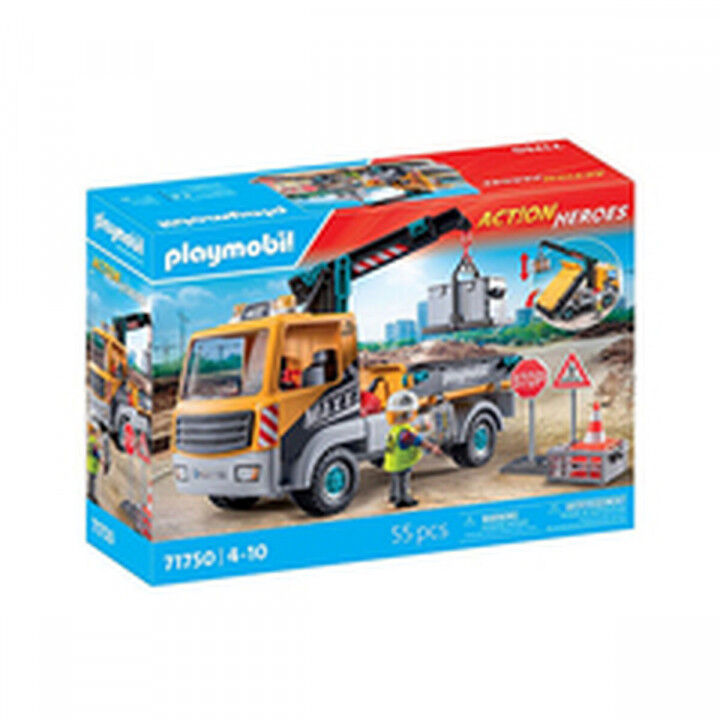 Camion con Gru Playmobil 71750 Azzurro