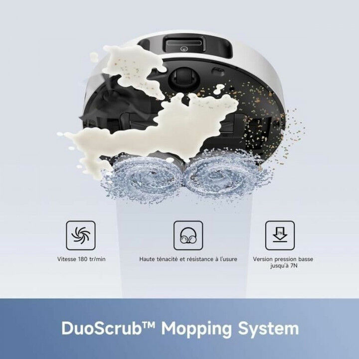 Robotstofzuiger en dweilrobot MOVA E30ULTRA 7000 Pa, 4 l reservoir, 3 u autonomie, wit