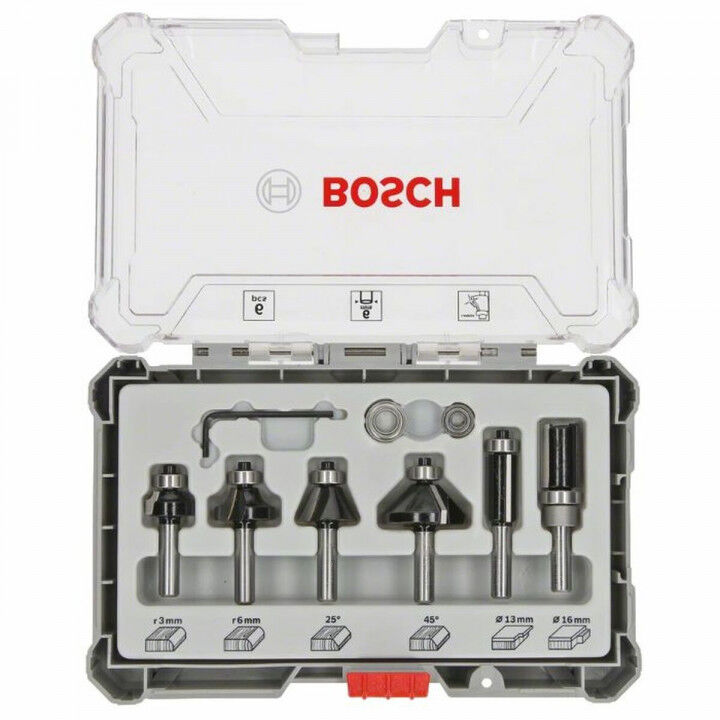 Multifunctionele frezenset BOSCH 6 mm 6 Onderdelen