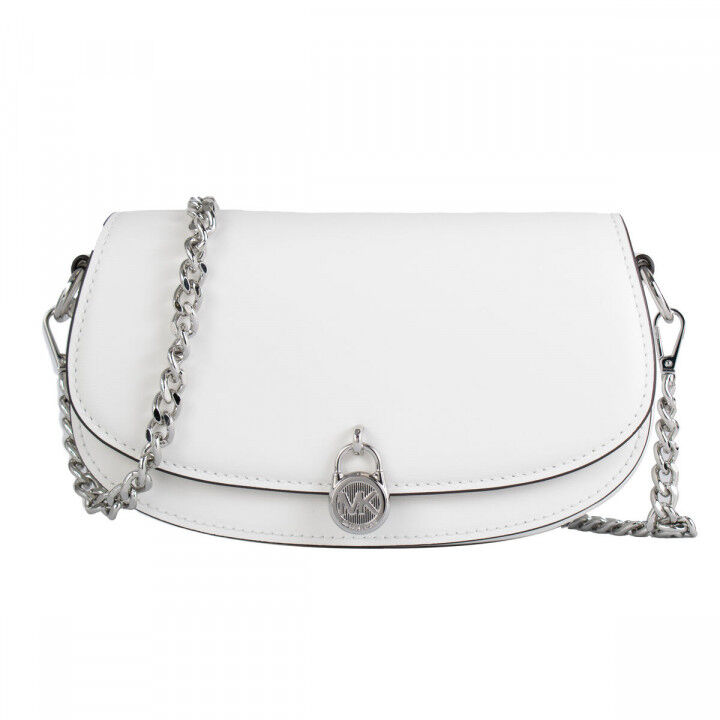 Borsa a Tracolla Michael Kors Mila Bianco 23 x 12 x 6 cm