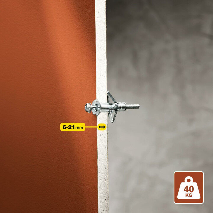 Dübel und Schrauben Rapid 5001550 Ø 11 x 52 mm M5 x 63 mm Metall Erweiterung 10 Stück