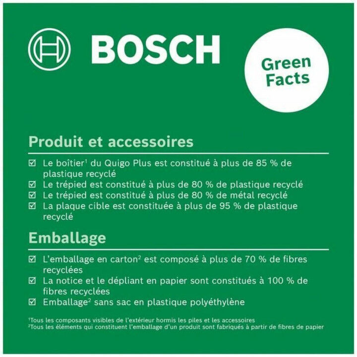 Laserwaterpas BOSCH Quigo + +/- 0,5mm/m 7-10 M