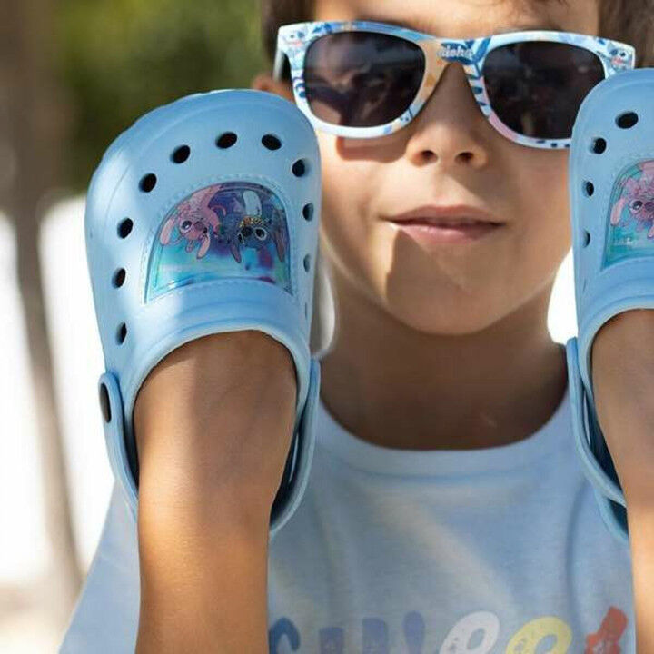 Zuecos Stitch Azul claro