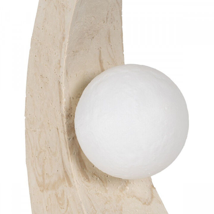 Tischlampe Creme Polyesterharz 220-240 V 16,5 x 11,5 x 30 cm