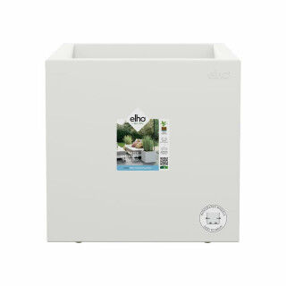 Maceta Elho Blanco Ø 39 cm Plástico Cuadrado Moderno