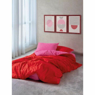 Bettbezug-Set Rot Rosa 220 x 240 cm