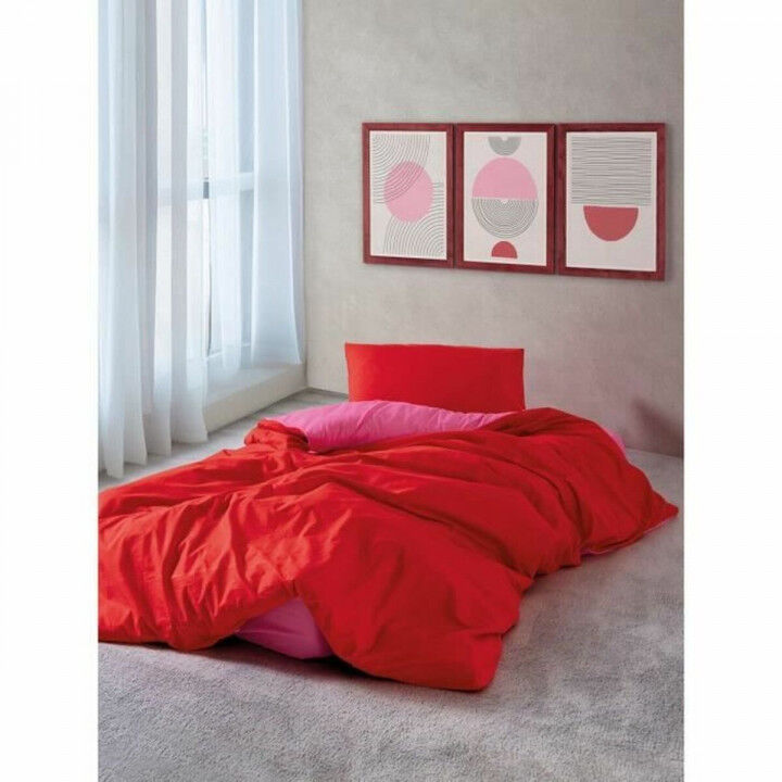 Bettbezug-Set Rot Rosa 220 x 240 cm