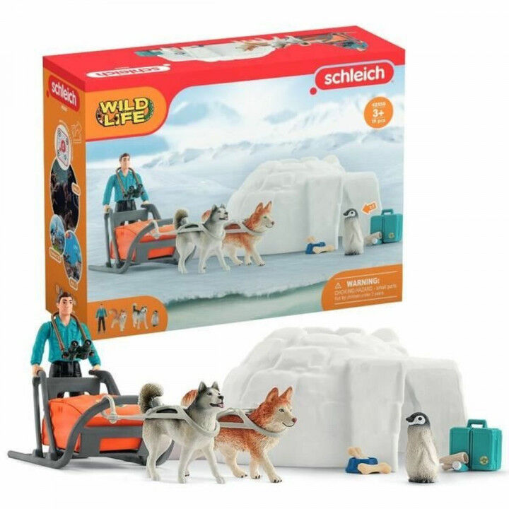 Playset Schleich 42558 Wild Life Antarctica Expedition Set 16 Piezas 19 piezas