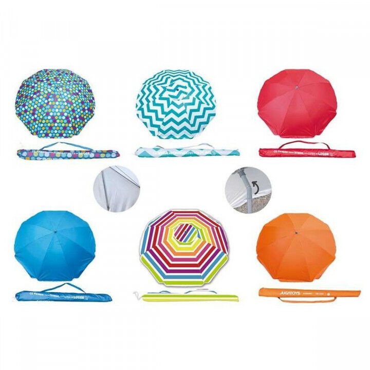 Ombrellone Protezione UV Ø 180 cm Polinylon 8 Bacchette Ferro