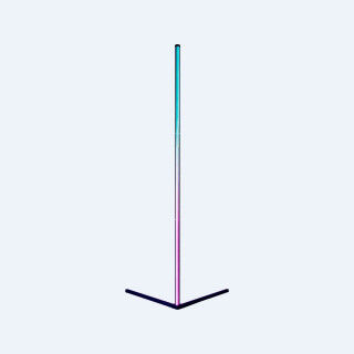 Lampada da Terra KSIX 12 W 220-240 V 140 cm