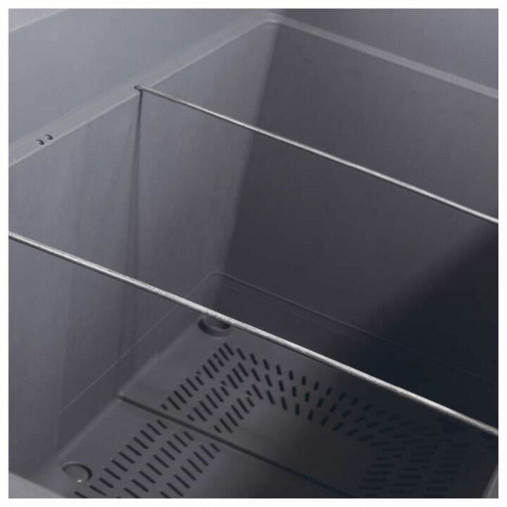 Vaso Autoirrigante Deroma Antracite 78 x 38 x 39 cm Plastica Rettangolare