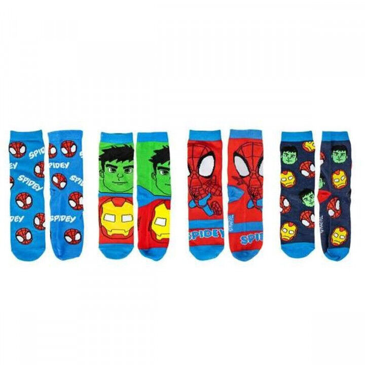 Chaussettes Spidey Multicouleur 4 paires