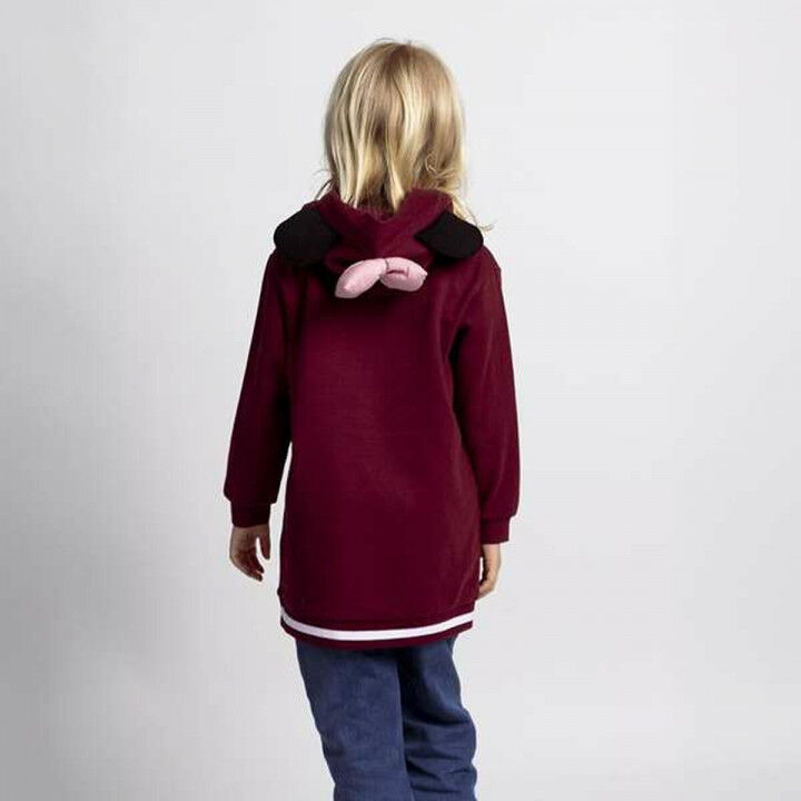 Jurk Minnie Mouse Donkerrood Meisje