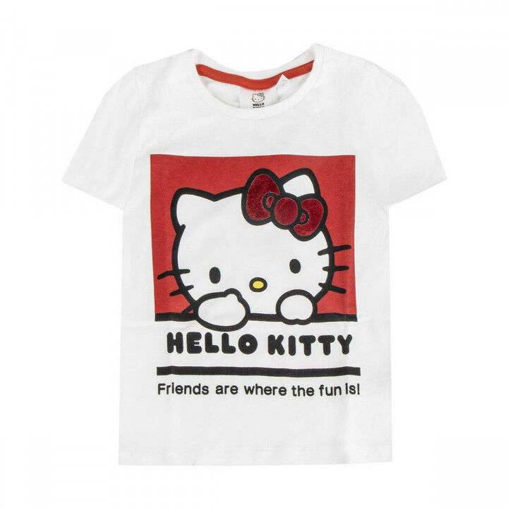 Child's Short Sleeve T-Shirt Hello Kitty White