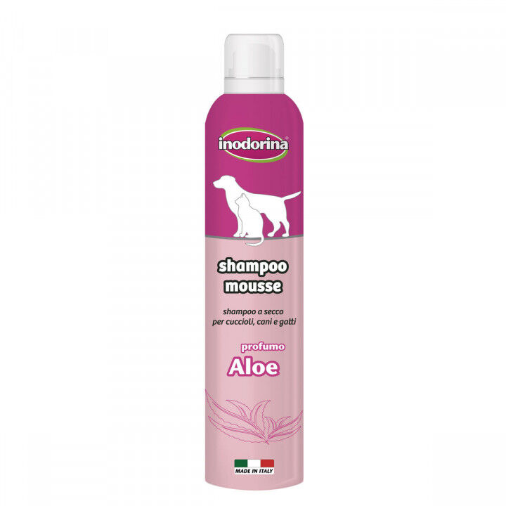 Shampoo für Haustiere Inodorina Aloe Vera 300 ml Schaum