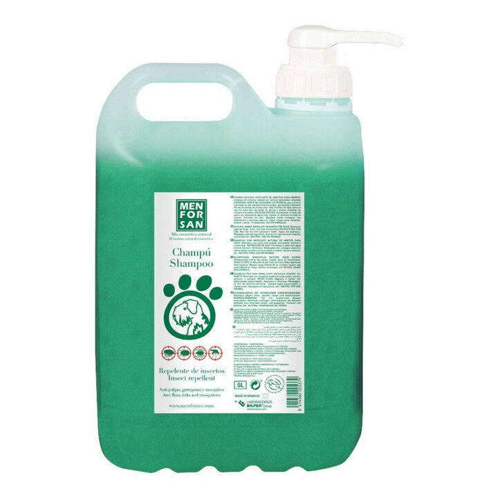 Shampoo Menforsan herbal 5 L Insectenafweermiddel Citronella Hond