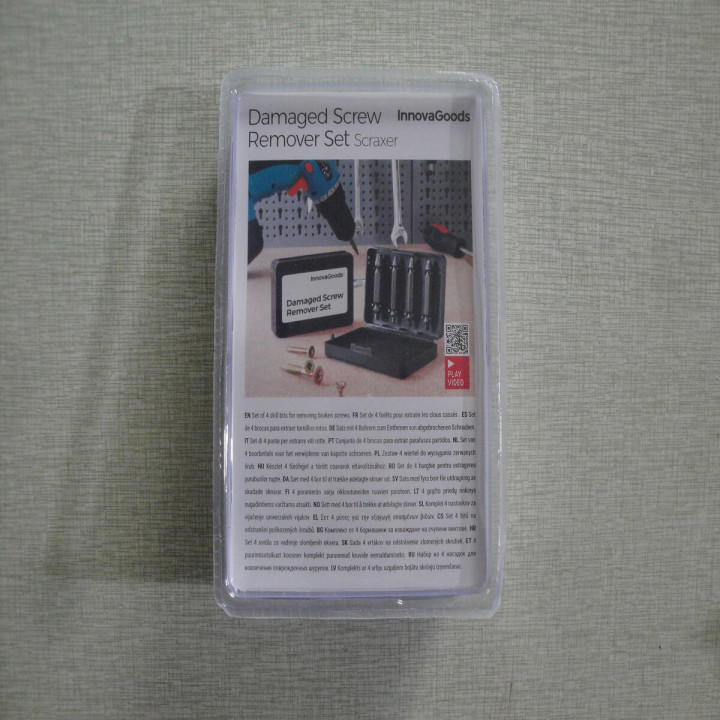 Brocas para Extraer Tornillos Dañados InnovaGoods IG811372 Acero 4 Unidades 4 Piezas (Reacondicionado A)