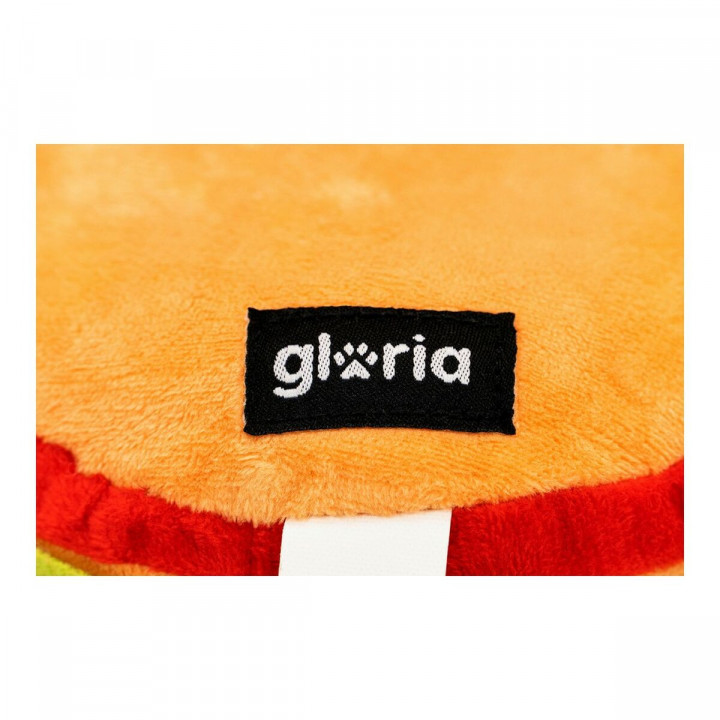Jouet pour chien en peluche Gloria Hamburdog Multicouleur Polyester polypropylène Hamburgers 14 x 6 cm
