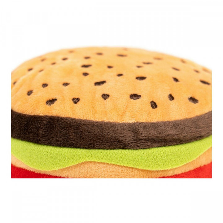 Kuscheltier für Hunde Gloria Hamburdog Bunt Polyester Polypropylen Hamburger 14 x 6 cm