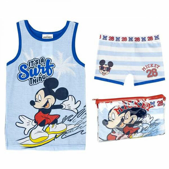 Pigiama Per bambini Mickey Mouse Azzurro (3 Anni)